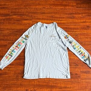 H&M Simpsons Men’s Light Blue Long Sleeve